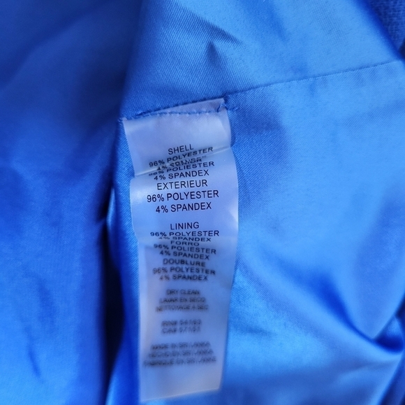 Vince Camuto Blue 3/4 Sleeve Dress - Picture 4 of 7